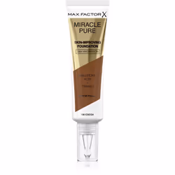 Une seule goutte suffit pour obtenir un fini impeccable et lumineux. Le fond de teint Max Factor Miracle Pure Skin-Improving  ...