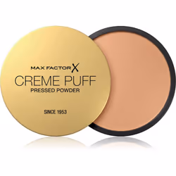 Pour une peau belle et soignée, optez pour la poudre polyvalente Max Factor Crème Puff. Elle affine le grain de peau, dissimu ...