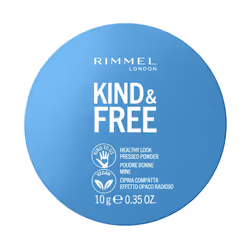 Rimmel Kind &amp; Free, Tous types de peau, Fair, Beige, Сase, Poudre compacte, Mat, Naturel
