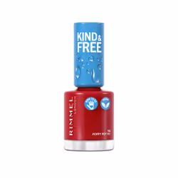 Rimmel Kind &amp; Free, 8 ml, Rouge, Poppy Pop Red, Coloration, Gloss, Bouteille
