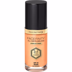 Max Factor Facefinity All Day Flawless 3 in 1, Flacon pompe, Sérum, Tous types de peau, Beige, Caramel, Naturel