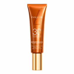 Lancaster Infinite Bronze, Tube de pompe, Crème, Peau sensible, Tous types de peau, Protection, Légère, Moyenne, Beige
