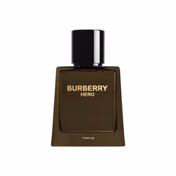 Burberry Hero Parfum, Hommes, 50 ml, Flacon rechargeable, Cypriol, Amyris (huile), Cèdre