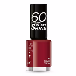 Rimmel 60 seconds Supershine, Bourgogne, Its the Cherry on Top, Coloration, Ultra brillant, 240 h, BUTYL ACETATE, ETHYL ACETA ...