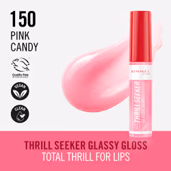Rimmel Thrill Seeker Glassy Gloss brillant à lèvres 150 Pink Candy - Vue supplémentaire 4