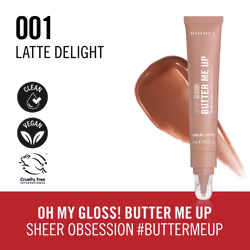 Rimmel Oh My Gloss! Butter Me Up brillant à lèvres 001 Latte - Vue supplémentaire 3