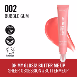 Rimmel Oh My Gloss! Butter Me Up brillant à lèvres 002 Bubble Gum - Vue supplémentaire 3
