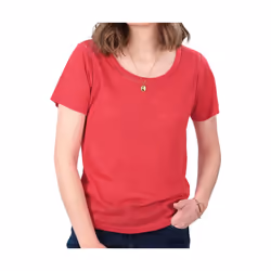 T-shirt uni avec détails ajourés COLYNE