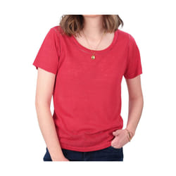 T-shirt uni avec détails ajourés COLYNE