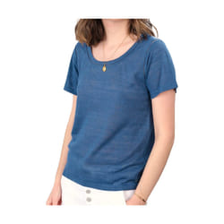 T-shirt uni avec détails ajourés COLYNE