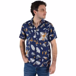 Chemise manches courtes imprimée PEARL