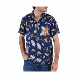 Chemise manches courtes imprimée PEARL