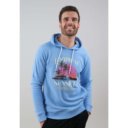 Sweat homme en coton à capuche TROPICAL