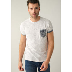 T-shirt en coton et col rond SHAMAR