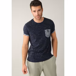 T-shirt en coton et col rond SHAMAR