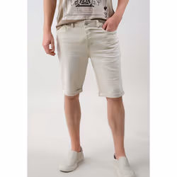 Bermuda en maille denim à coupe slim BART