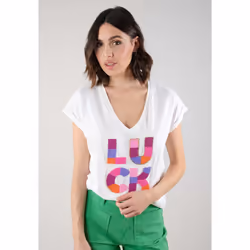 T-shirt bohème en coton LUCKY