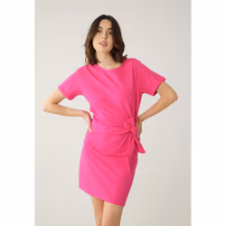 Robe courte col rond KNOTY