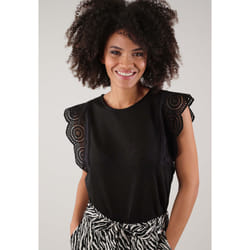 T-shirt en jersey effet lin AZIA