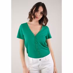 T-shirt en maille jacquard AYA