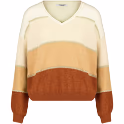 Pull femme à rayures en jersey lurex LODINA