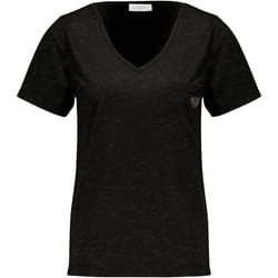 T-shirt col V avec détail coeur KELLIE