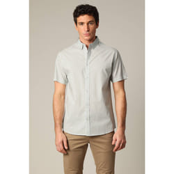 Chemise en coton à manches courtes avec motif géométrique DENVER
