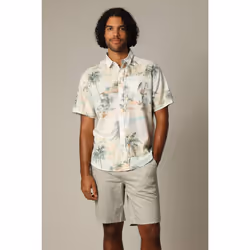 Chemise oversize en lin avec imprimé jungle ARLO