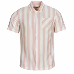 Chemise jacquard classique en coton à rayures avec boutons CURRIES