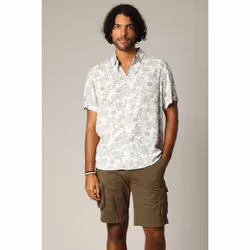 Chemise classique en viscose avec imprimé tropical WILLSON