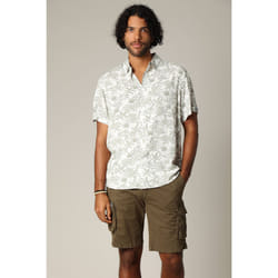 Chemise classique en viscose avec imprimé tropical WILLSON