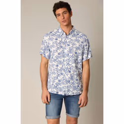 Chemise classique en viscose avec imprimé tropical WILLSON