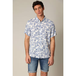 Chemise classique en viscose avec imprimé tropical WILLSON