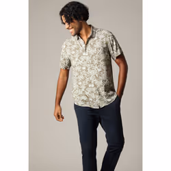 Chemise classique en viscose avec imprimé tropical WILLSON