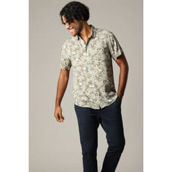 Chemise classique en viscose avec imprimé tropical WILLSON