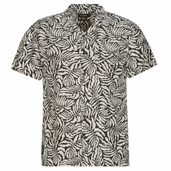 Chemise homme viscose à manches courtes et motif tropical JOSIAS