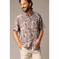 Chemise homme tropicale et décontractée en viscose SAHEL