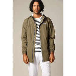 Blouson en toile enduite avec capuche doublée et manches longues VINZ