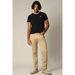 Pantalon en micro twill avec braguette à fermeture à glissière BEMBE
