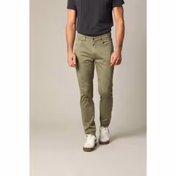 Pantalon en micro twill avec braguette à fermeture à glissière BEMBE