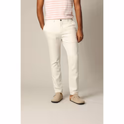 Pantalon standard en coton dobby avec braguette fermeture à glissière MIDAS