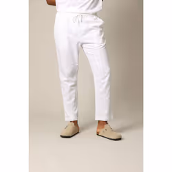 Pantalon en coton et lin avec taille élastiquée et cordon GLADES