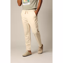 Pantalon en coton et lin avec taille élastiquée et cordon GLADES