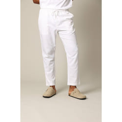 Pantalon en coton et lin avec taille élastiquée et cordon GLADES