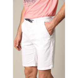Short en coton avec braguette à fermeture à glissière MATHY