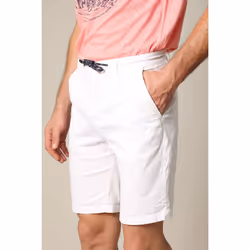 Short en coton avec braguette à fermeture à glissière MATHY