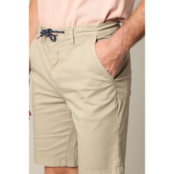 Short en coton avec braguette à fermeture à glissière MATHY
