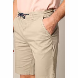 Short en coton avec braguette à fermeture à glissière MATHY