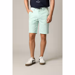 Short en coton avec braguette à fermeture à glissière MATHY
