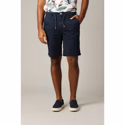 Short en coton avec braguette à fermeture à glissière MATHY